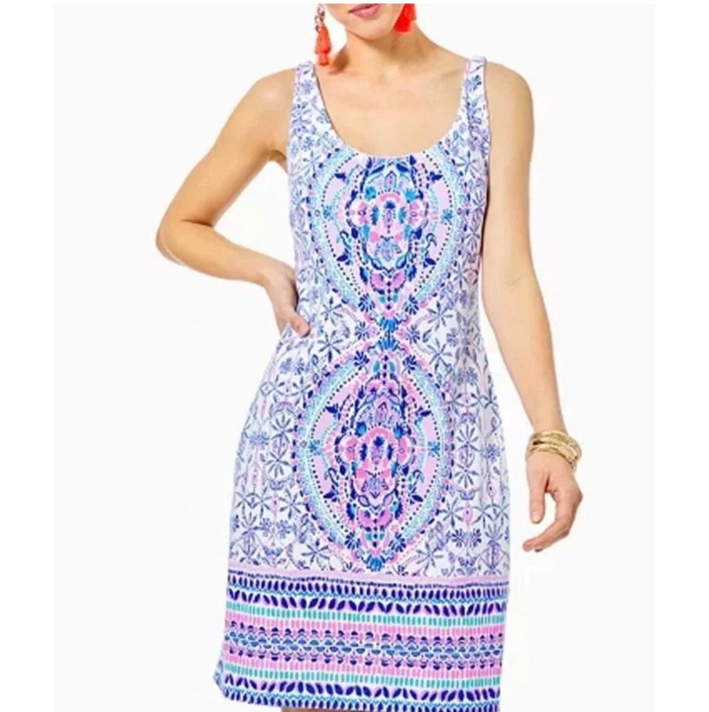 NWT Lilly Pulitzer Romi Resort White Time to Shine Engineered Knot Dress medium